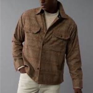 American Eagle Plaid Overshirt Size Medium